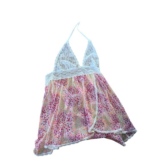 Victoria’s Secret y2k babydoll lingerie cami tank top dress cheetah print - Picture 1 of 7